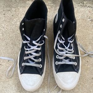 Chuck Taylor Hi-tops Platform Size 10:EUR 41.5 Black